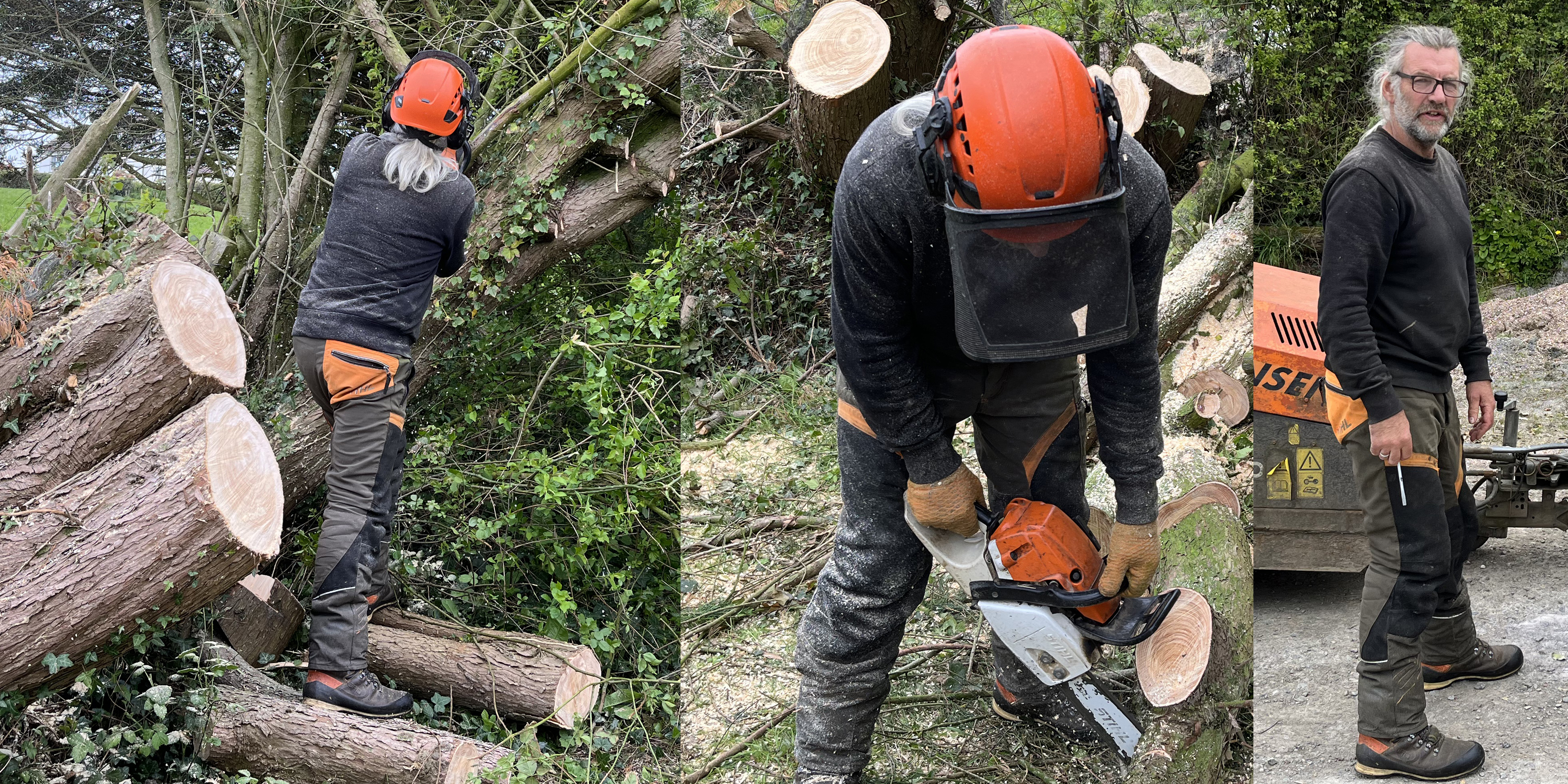 Andrew van Koutrik of Woodentops Tree Care in Devon.